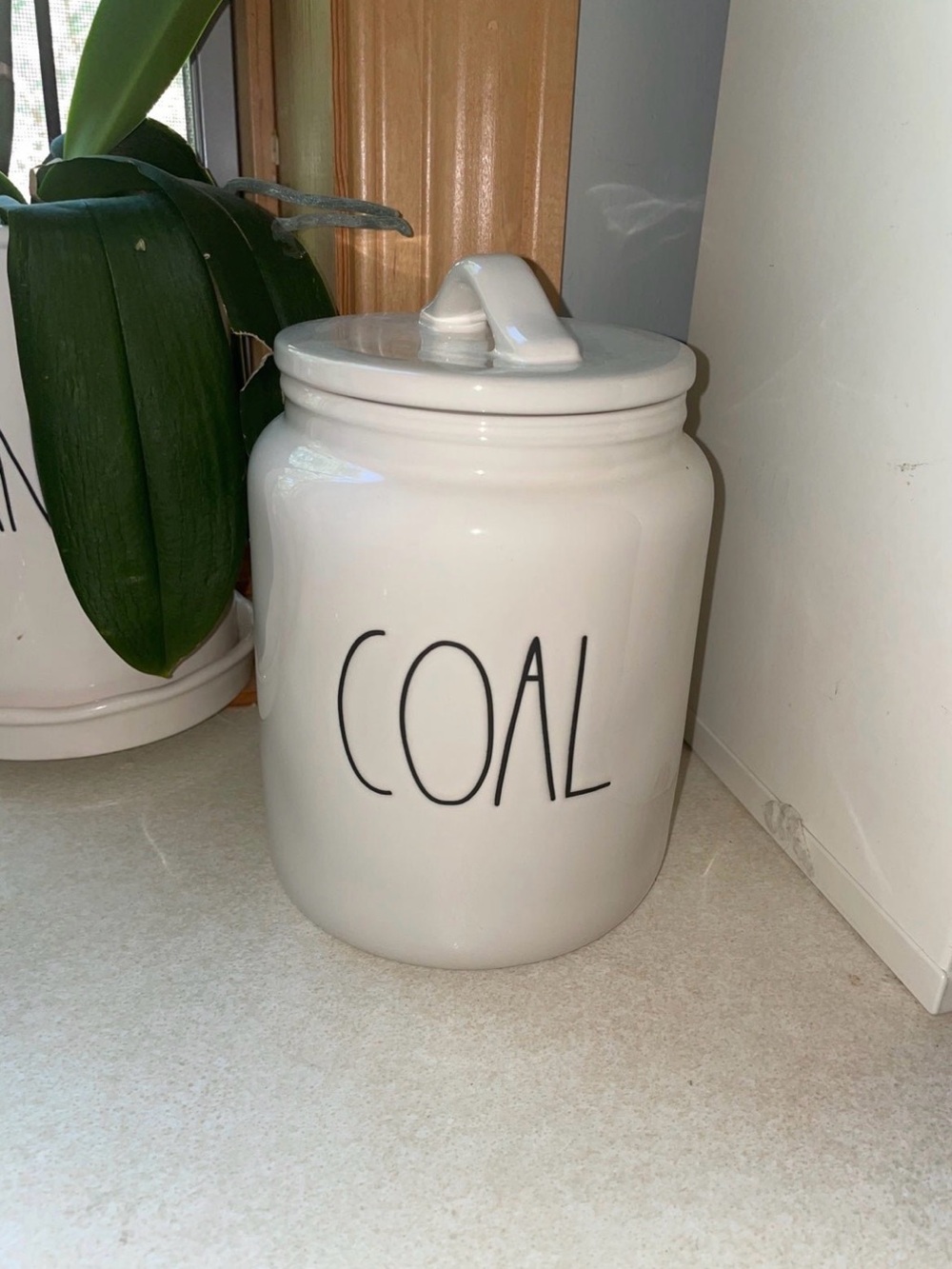 Rae Dunn coal canister